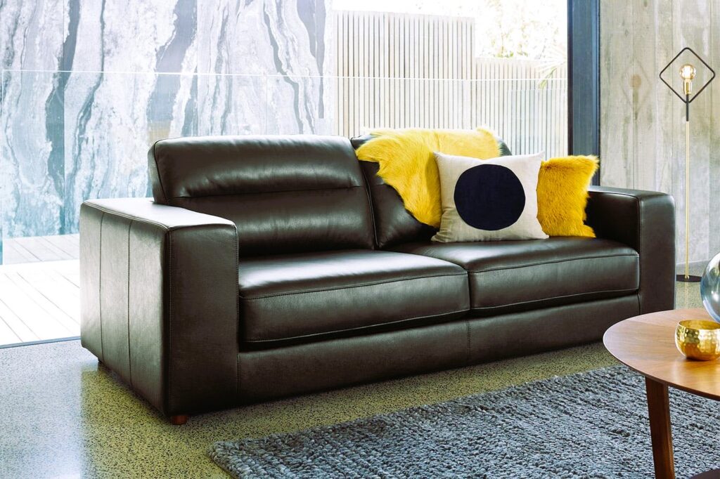 leather sofa